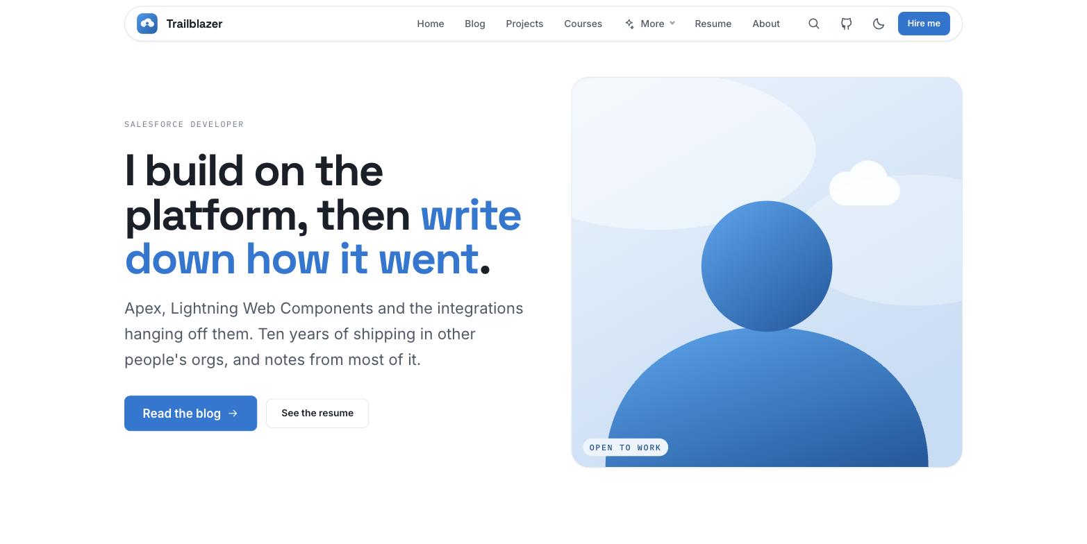 The personal homepage